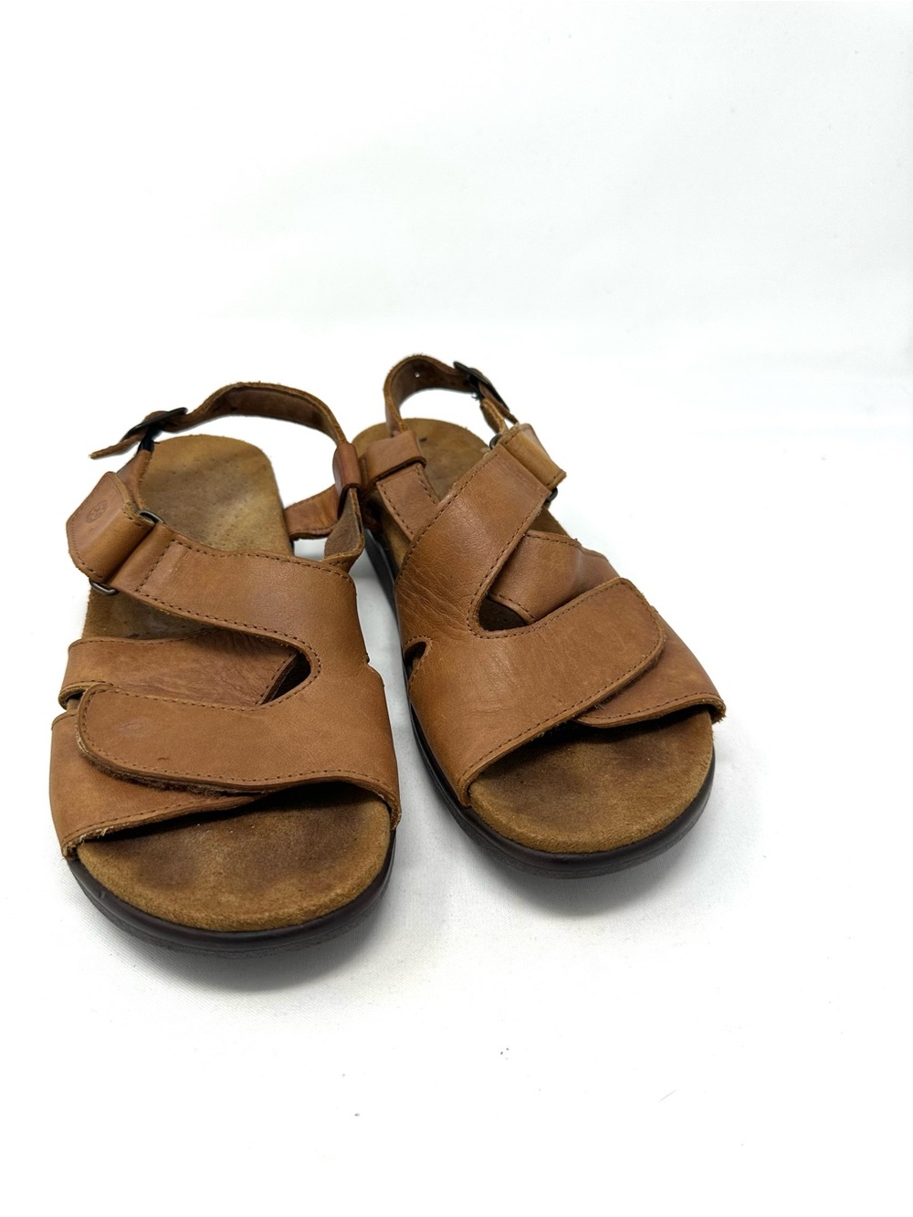 SAS Tripad Comfort Brown Leather Adjustable Strap Sandals Women Sz 7 - Picture 9 of 10